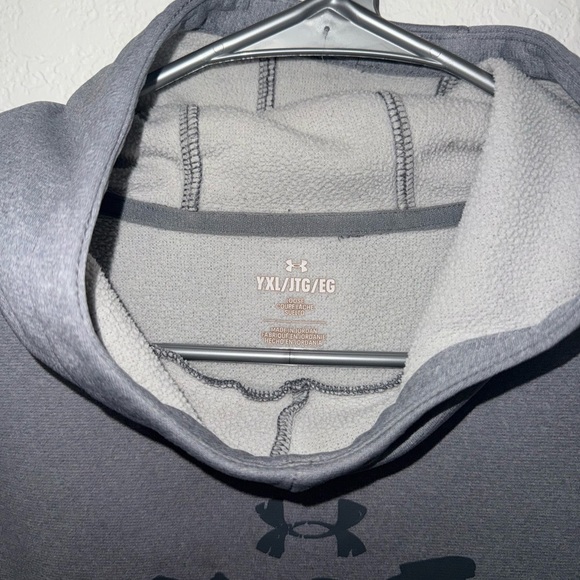 Under Armour Gray Kids Hoodie - Picture 2 of 3